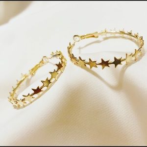 Stars Hoop Earrings